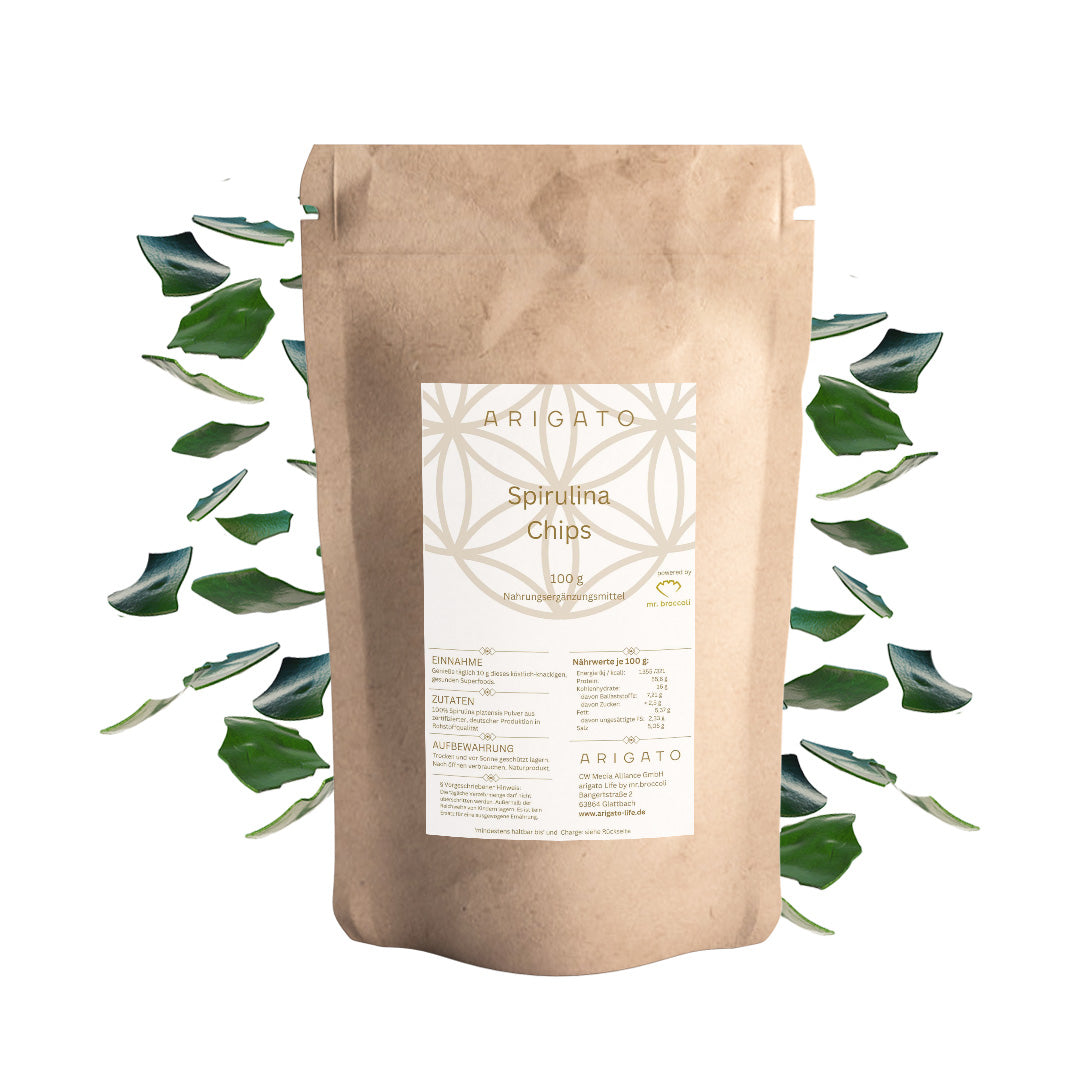 Premium Rohkost Spirulina - Leckere Spirulina Flakes aus 🇩🇪 (ohne Pestizide)