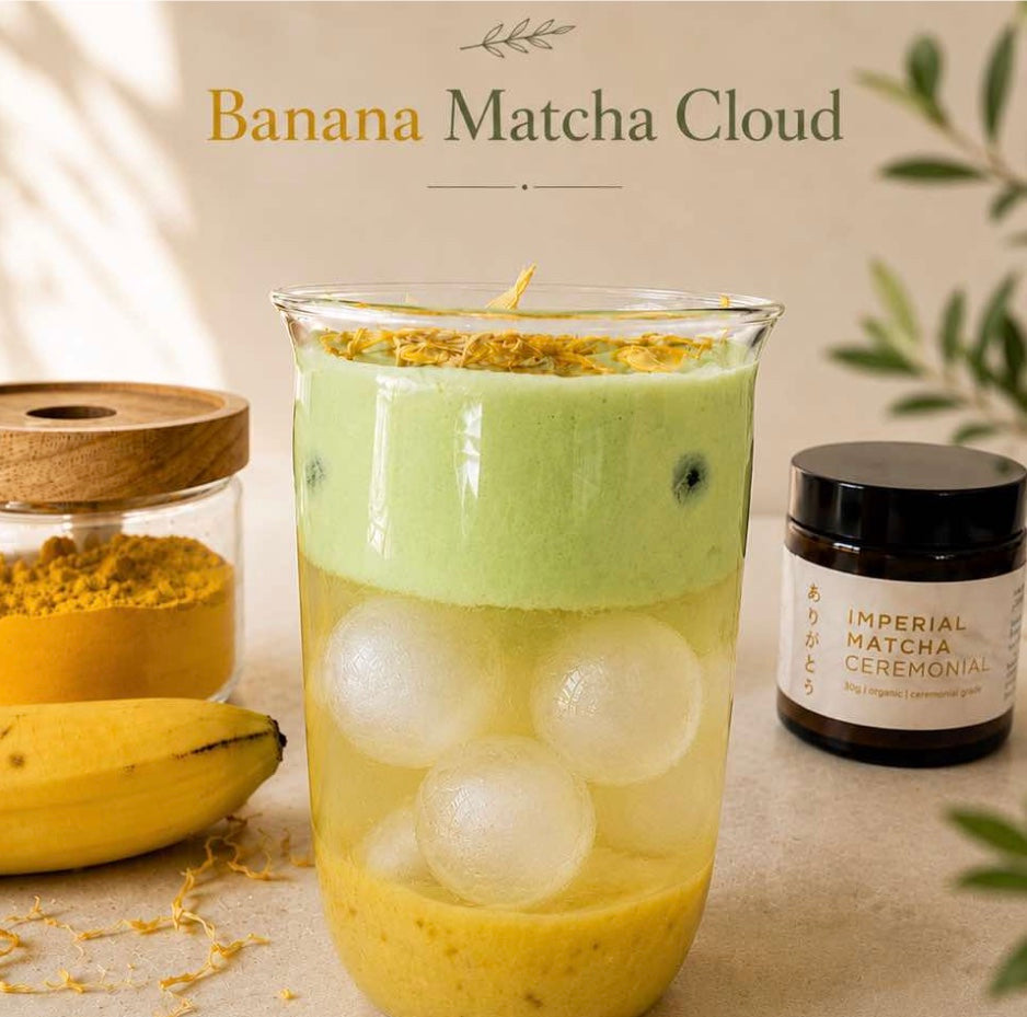 Banana Matcha Cloud - Erfrischender Matcha Drink