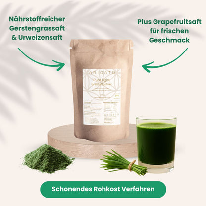 Essence of Sun. Pure Love & Light Grassaft mit Urgerste und Urweizen