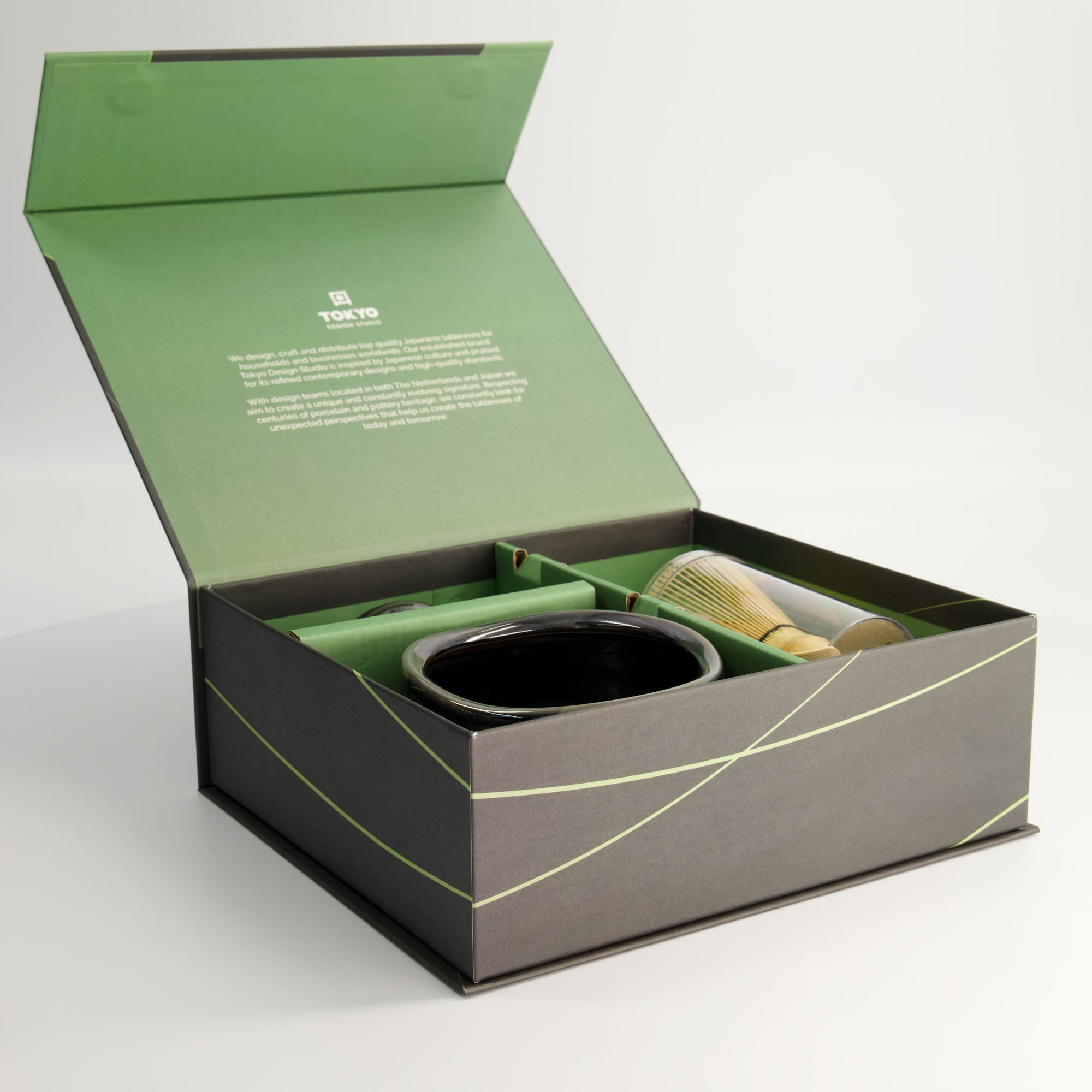 Matcha Set (Matcha Schale Chawan, Matcha-Besen Chasen & Bambuslöffel Chashaku)