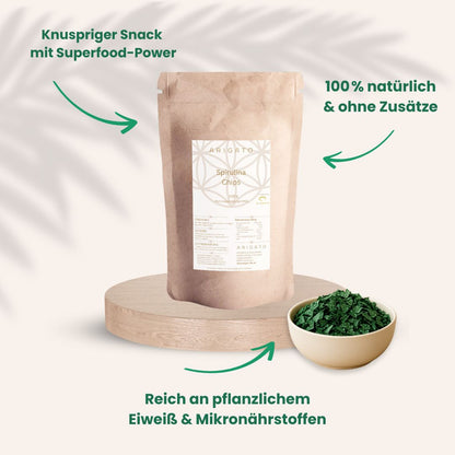 Rohkost Spirulina Flakes - Leckere Chips aus 🇩🇪 (ohne Pestizide)